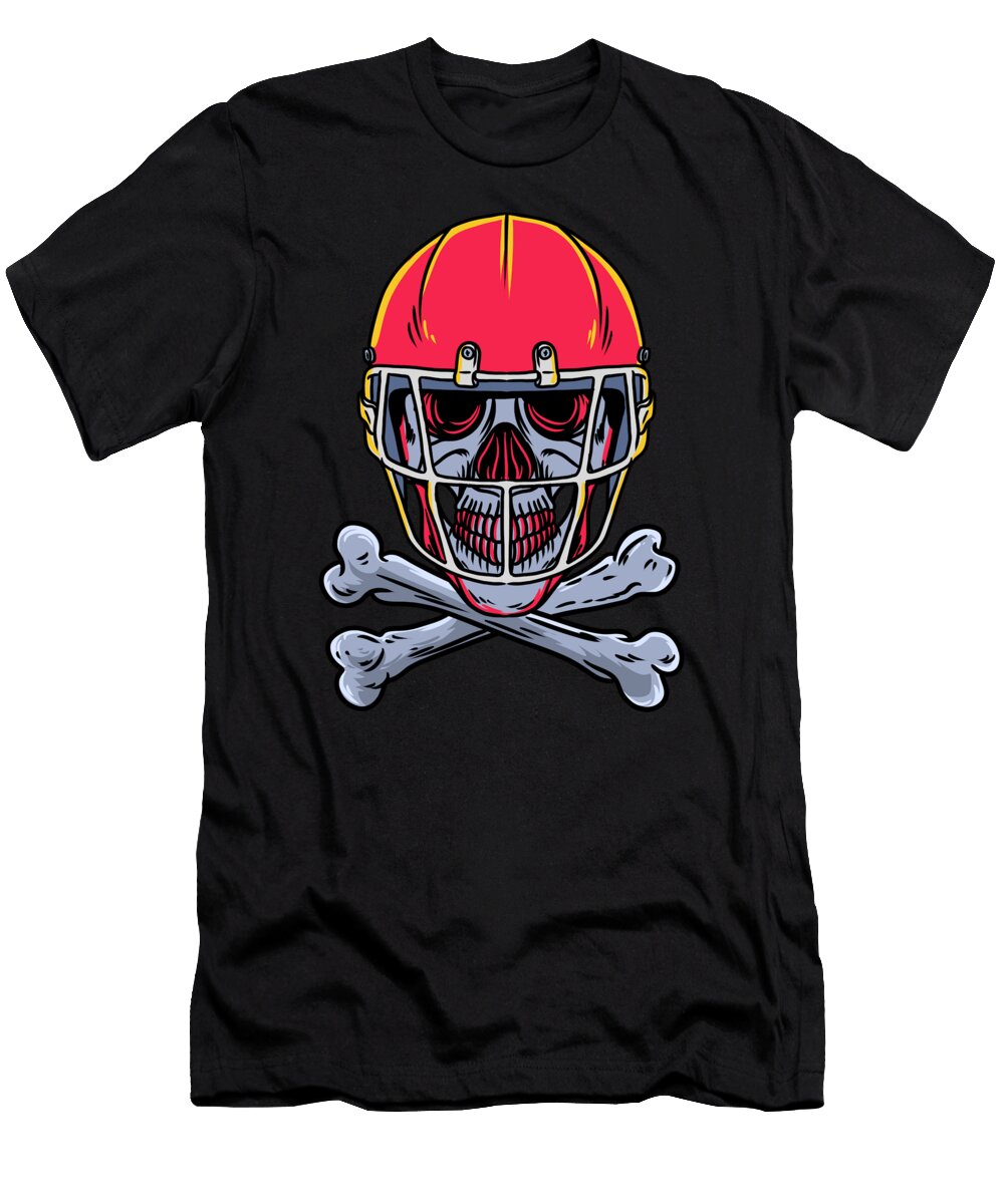 Sport Rugby Crossbone Skeleton Football Onkelnenny T-Shirt