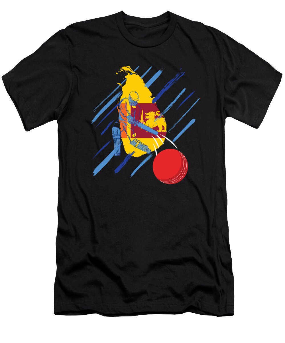 Sri Lanka Cricket Fan or Player Graphic Jacob Hughes T-Shirt