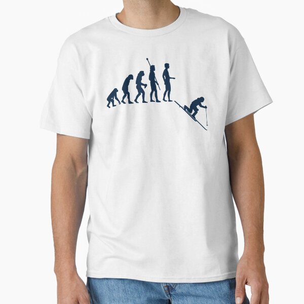 Evolution of Telemark Skiing Classic T-Shirt