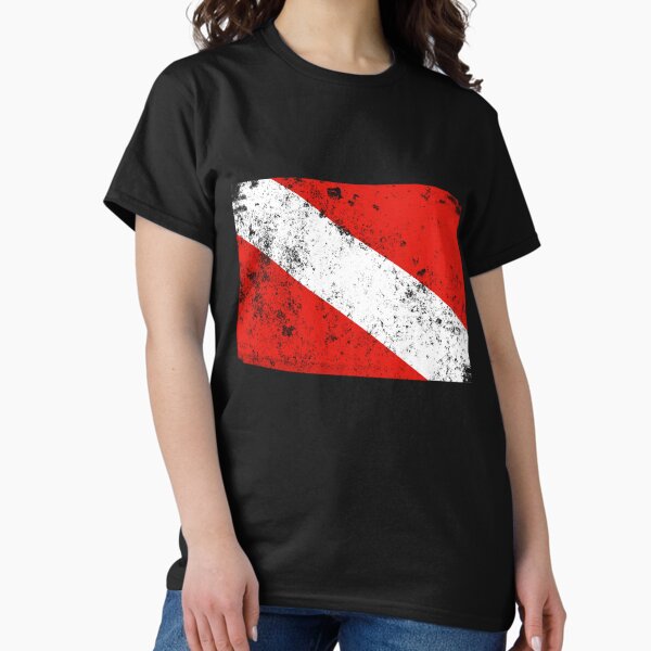 Retro Diver Down Flag Vintage Style Scuba Classic T-Shirt