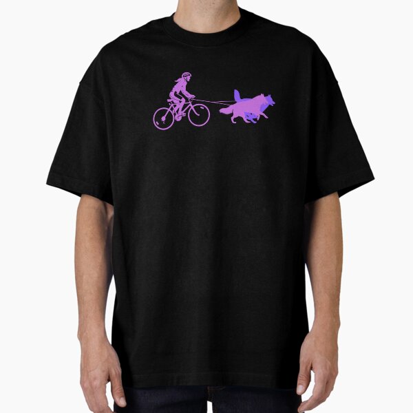 Bikejor Husky Female Purple Oversized T-Shirt