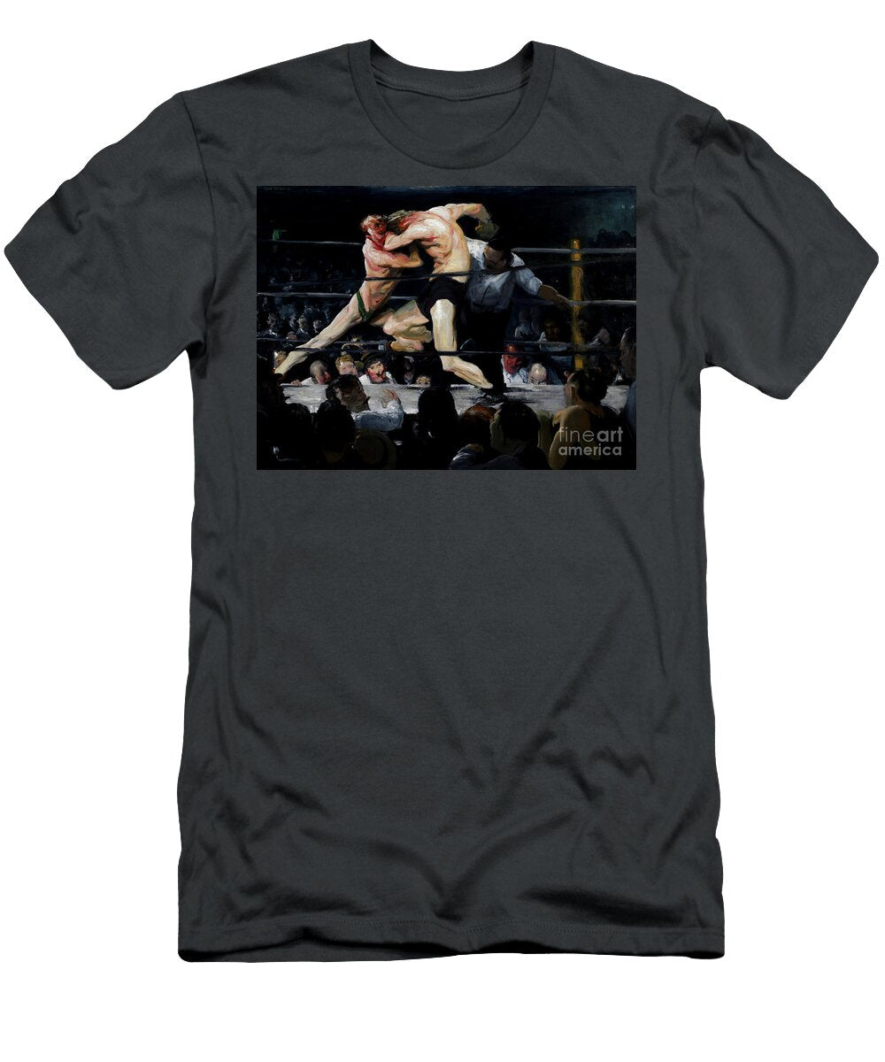 Stag At Sharkeys 1909 By George Bellows Oil on Canvas Artworkzee Designs T-Shirt