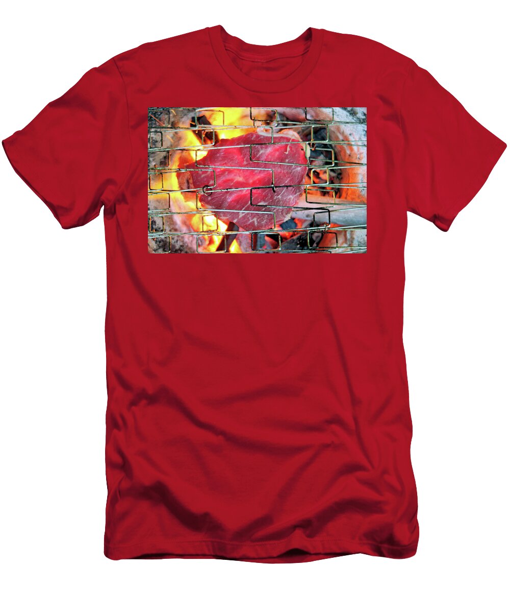 Steak on a Grill Petr Gross T-Shirt