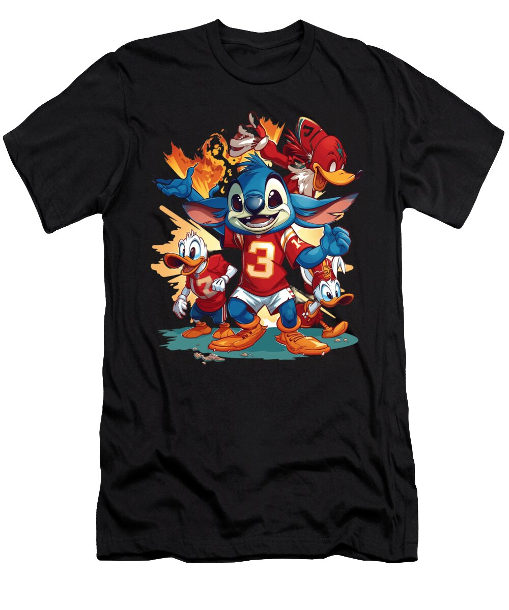 Stitch Vs Chiefs Quarterback Quirk Robertz Schuler T-Shirt