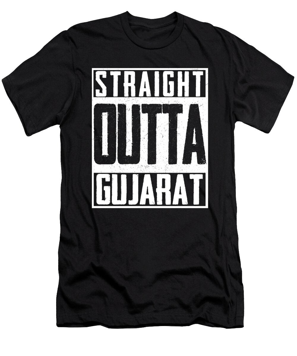 Straight Outta Gujarat India Indian Cricket Wowshirt T-Shirt