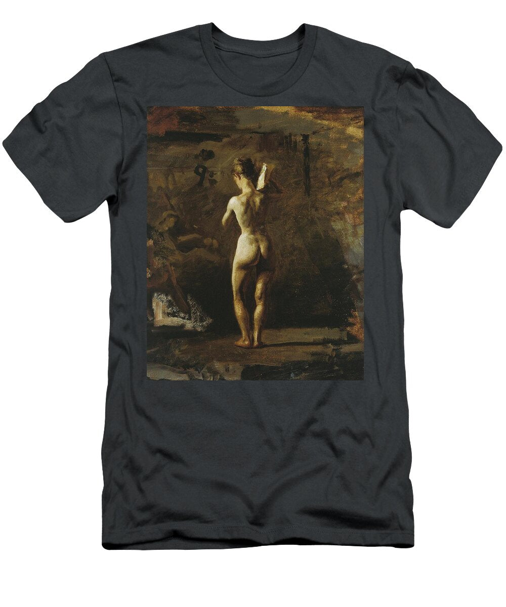Study for William Rush Carving His Allegorical Figure of the Schuylkill River Thomas Eakins American T-Shirt