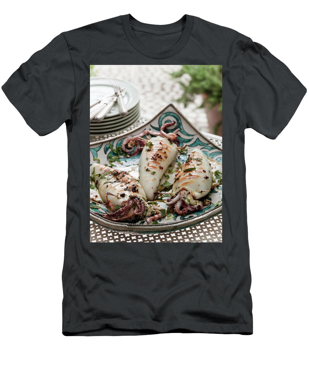 Stuffed Squid with Feta and Herbs Lingwood William T-Shirt