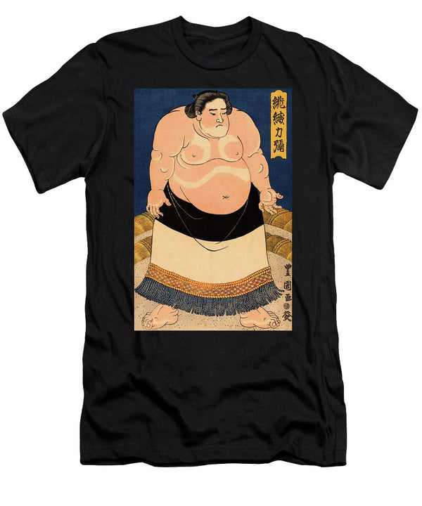 Sumo Wrestler Hiodoshi Rikiya Utagawa Toyokuni Ii T-Shirt