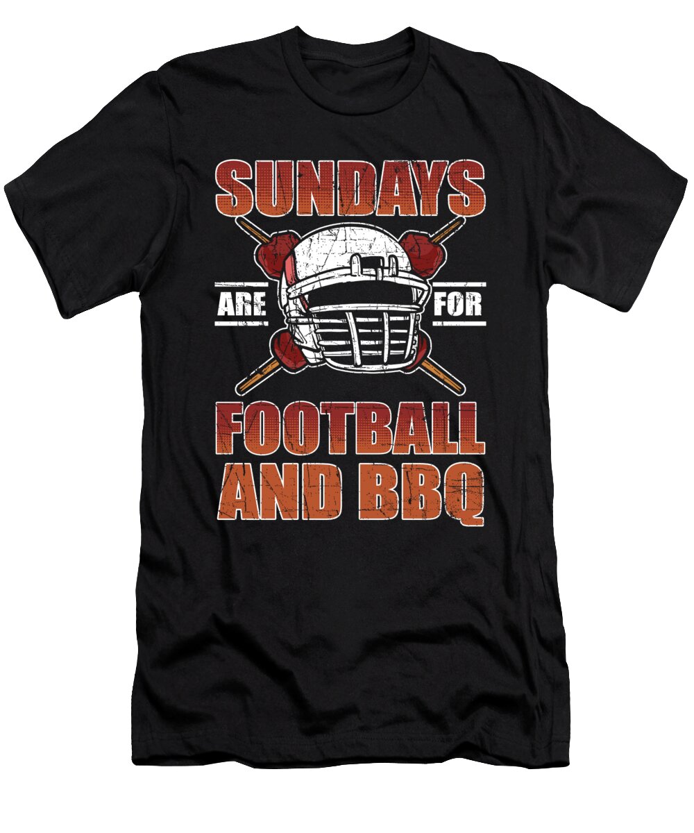 Sundays Are for Football and Bbq American Football Alessandra Roth T-Shirt