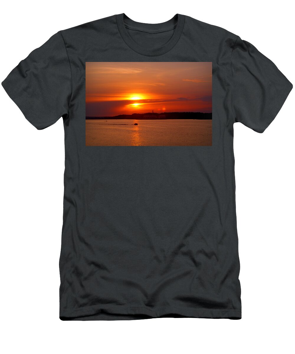 Sunset Over Lake Ozark Cricket Hackmann T-Shirt