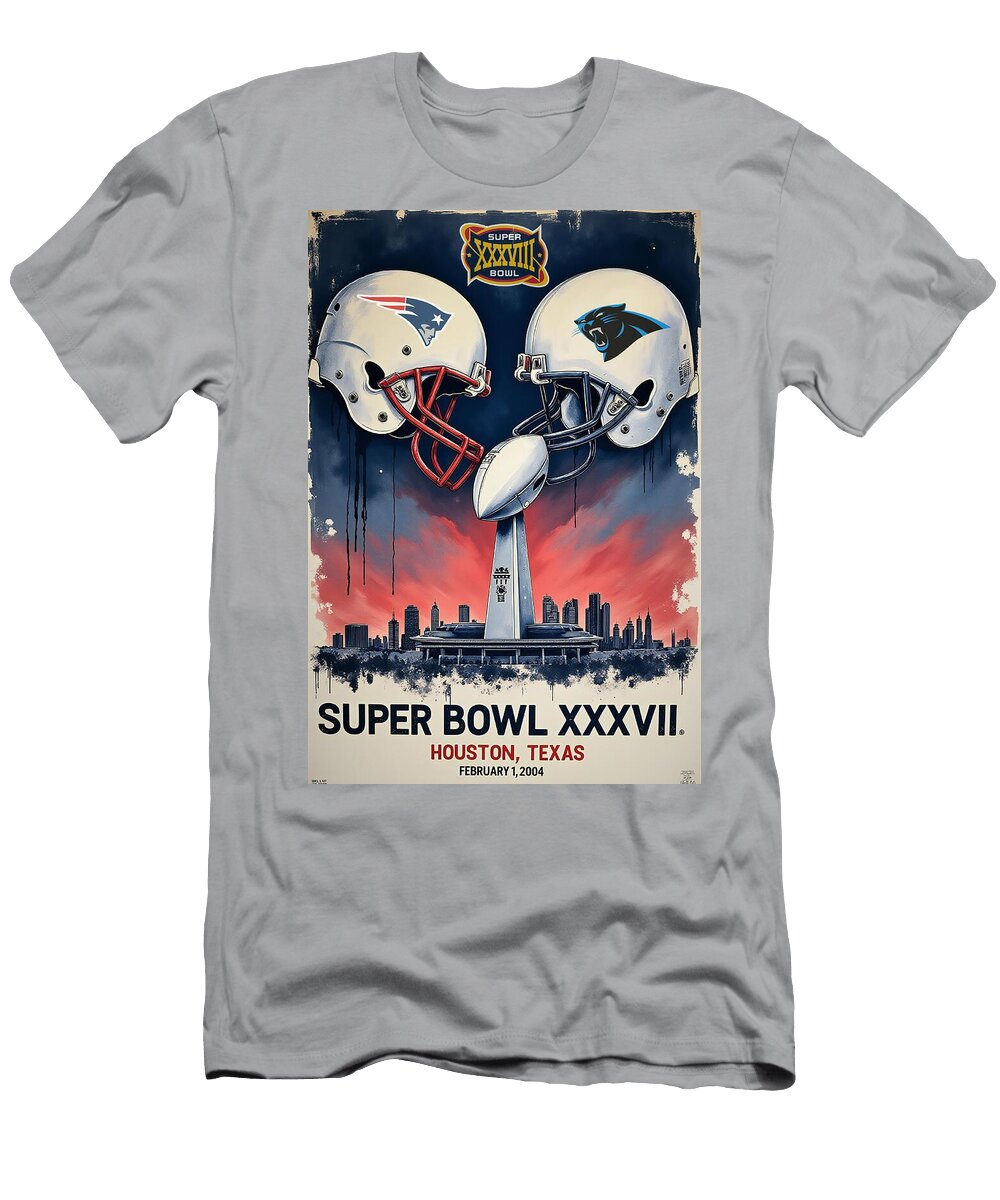 Super Bowl Xxxviii Showdown Kevin Walker and Pixel Reverie T-Shirt