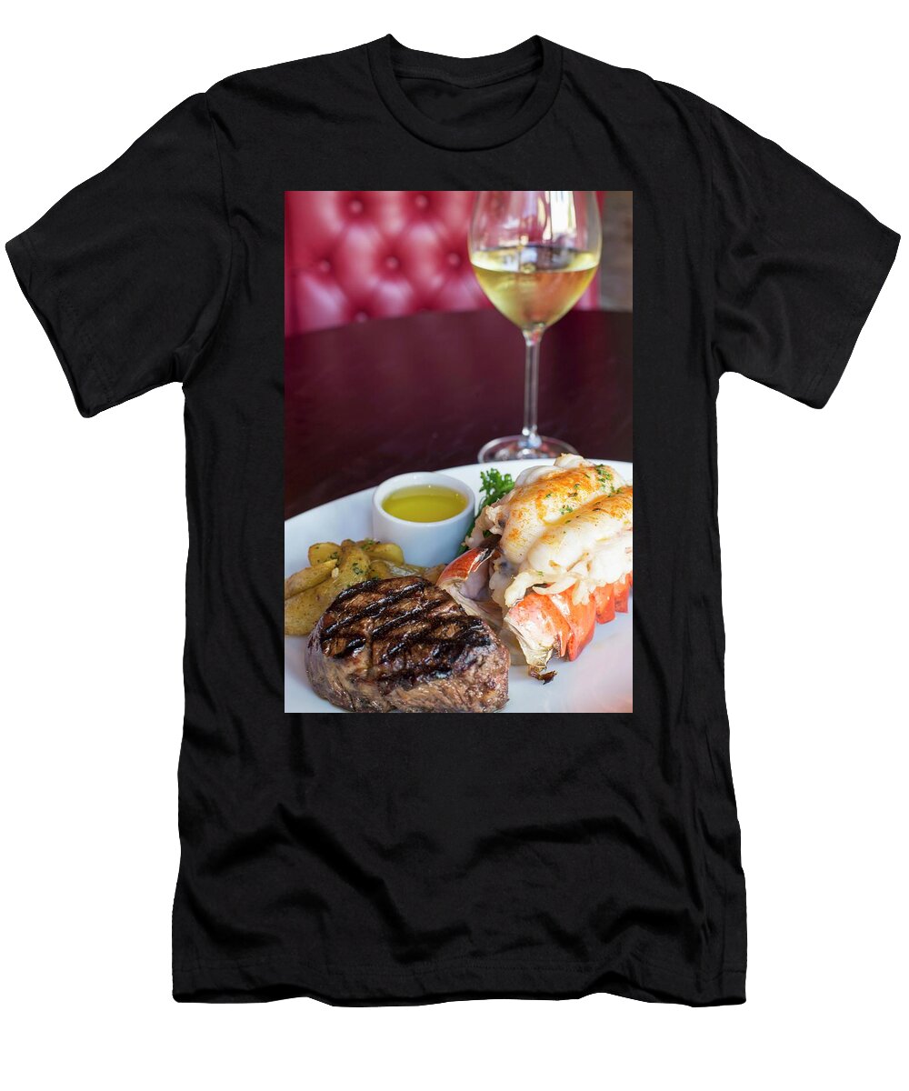 Surf Turf with Fillet Mignon and Lobster Farrell Scott T-Shirt