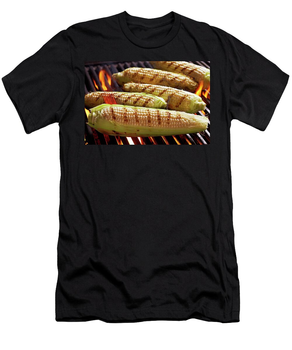 Sweetcorn Cobs on the Barbecue Jon Edwards Photography T-Shirt