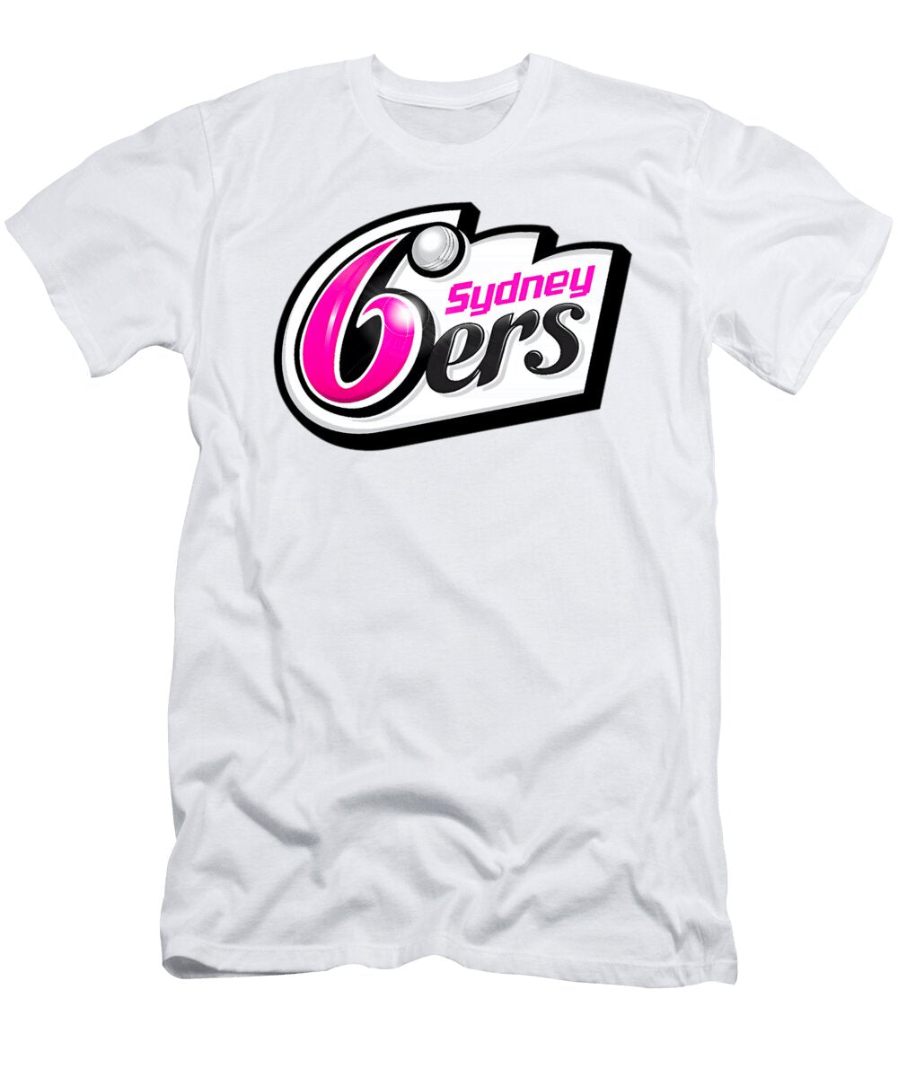 Sydney Sixers Logo Milar Style T-Shirt