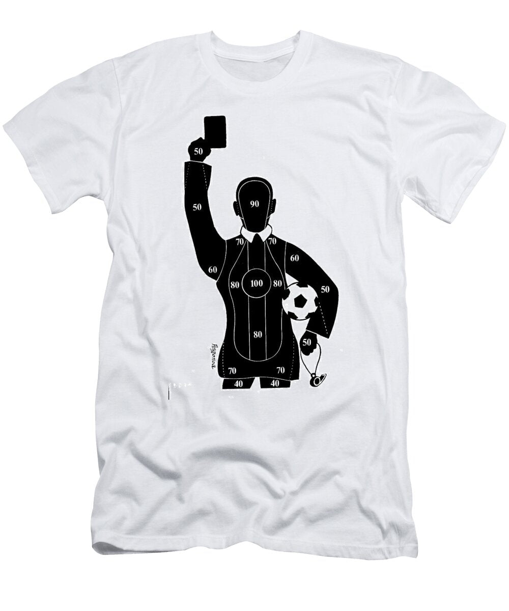 Target Practice Board in the Shape of a Football Referee Angonoa T-Shirt