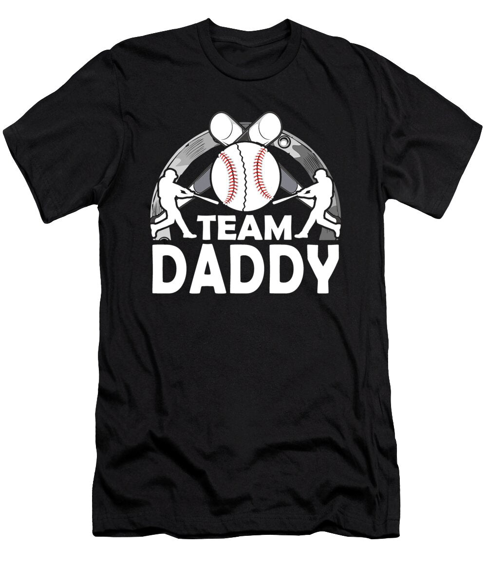Team Daddy Baseball Softball Dhbubble T-Shirt