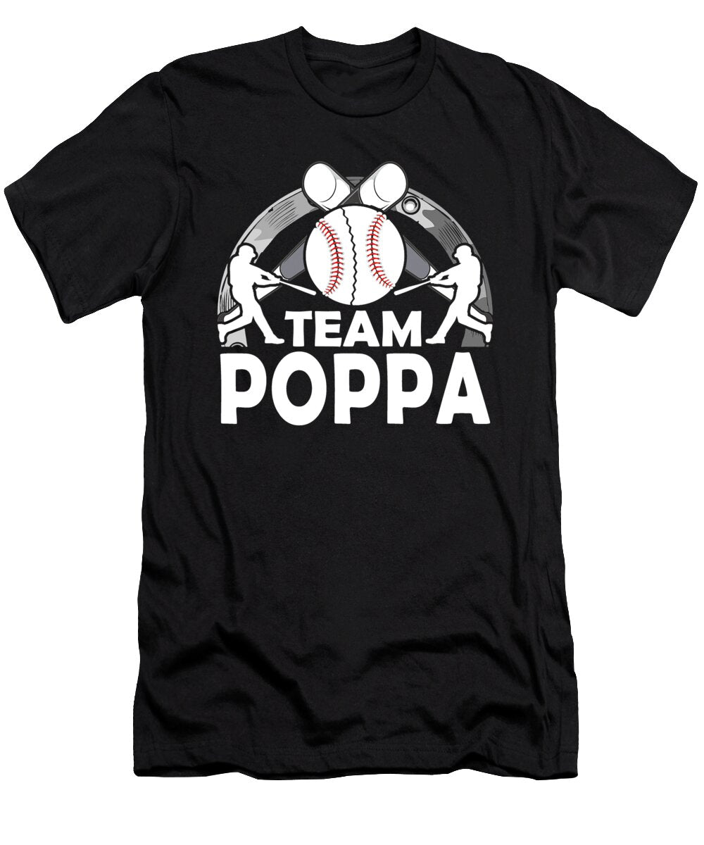 Team Poppa Baseball Softball Dhbubble T-Shirt