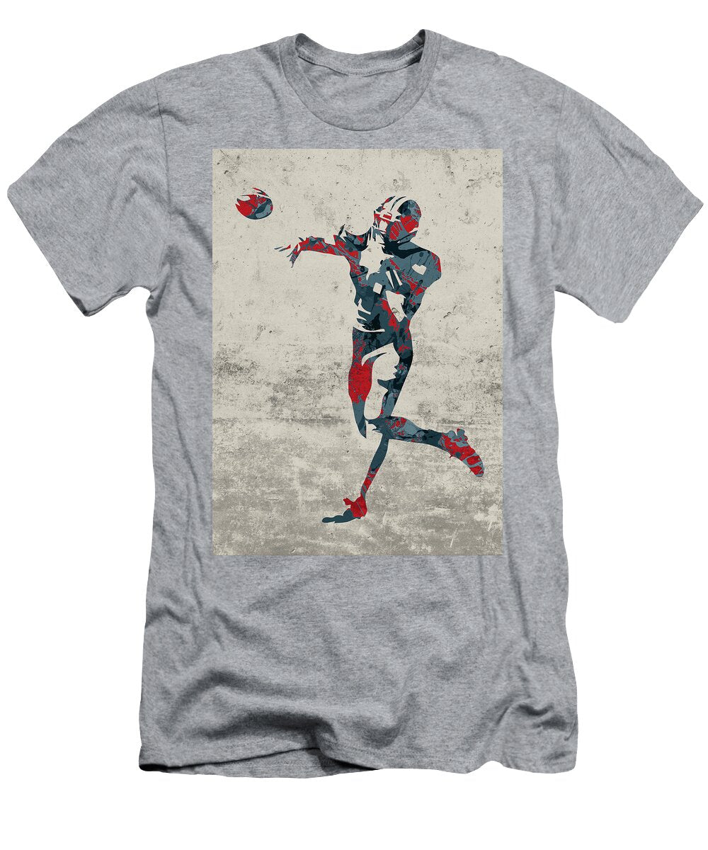 Tennessee Titans Quarterback Football Player Paint Splatters Abstract Portrait Design Turnpike T-Shirt