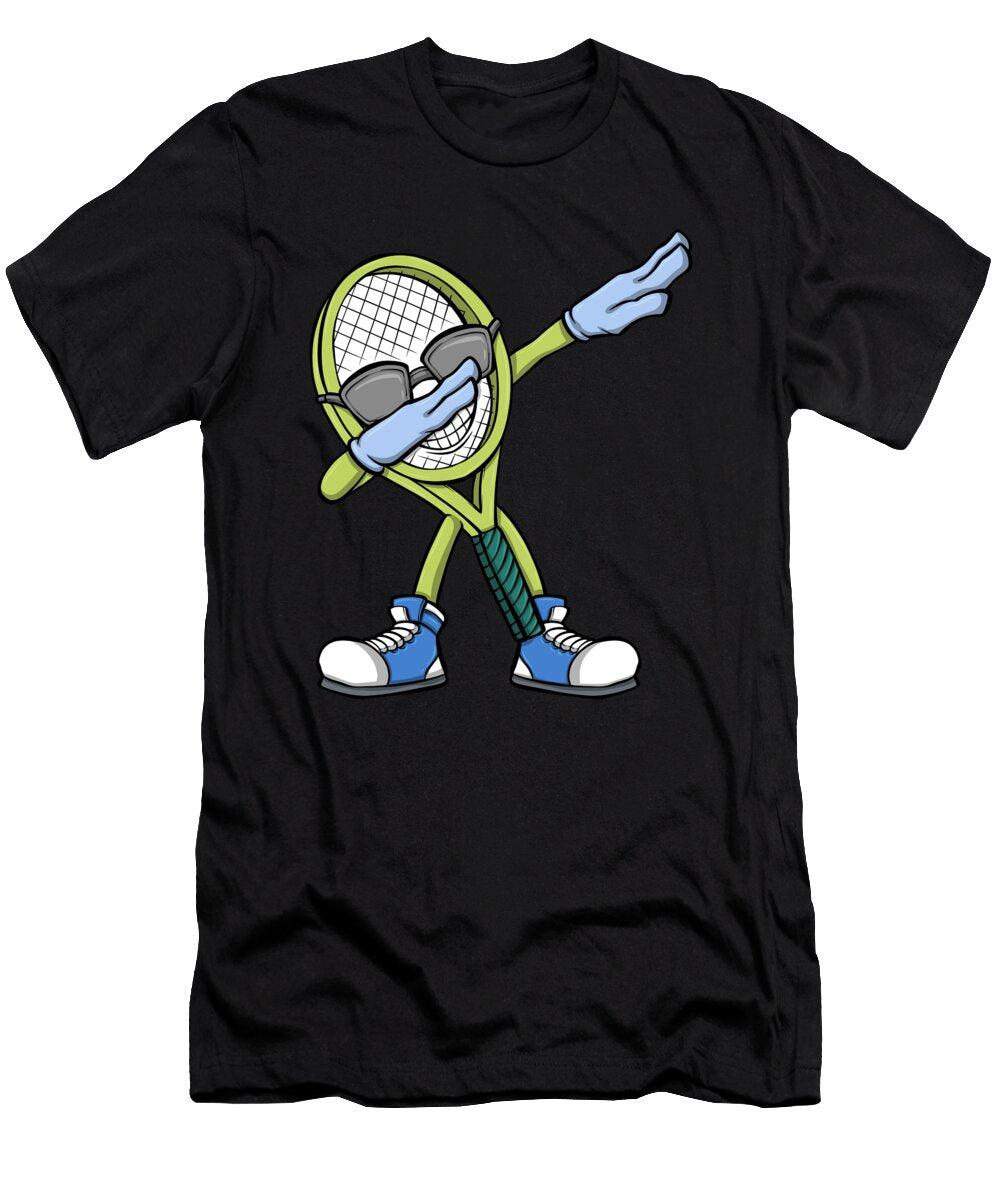 Tennis Player Dabbing Tennis Racket Tennis Colorfulsnow T-Shirt