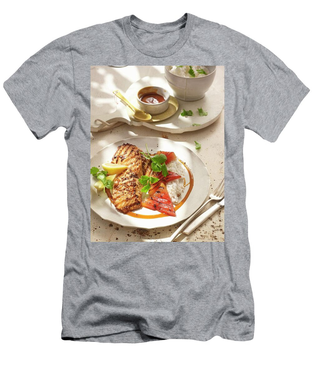 Teriyaki Salmon and Grilled Watermelon Jan Peter Westermann T-Shirt