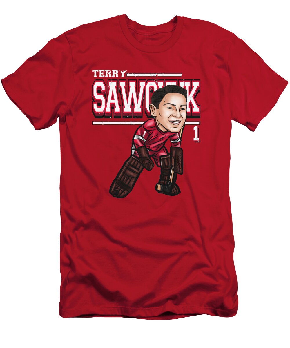 Terry Sawchuk Cartoon Kelvin Kent T-Shirt