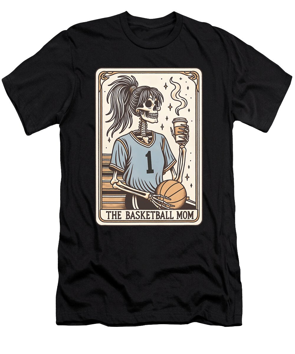 The Basketball Mom Tarot Card Skeleton Mom Studi Alex T-Shirt