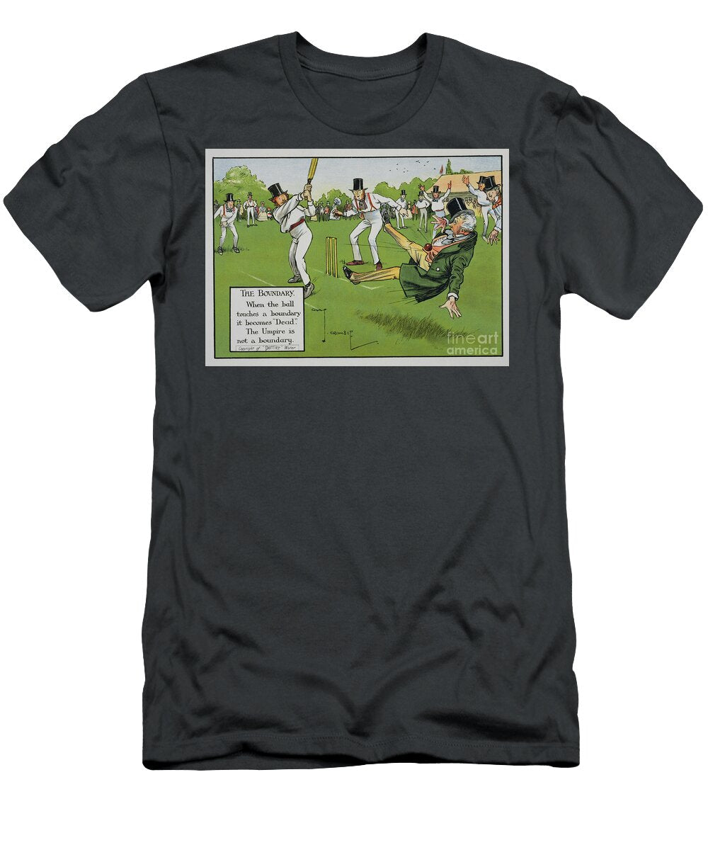 The Boundary Illustration From Laws of Cricket Published 1910 Charles Crombie T-Shirt