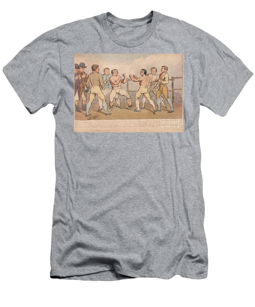 The Famous Battle Between Richard Humphreys and Daniel Mendoza January 9th 1788 1788 James Gillray T-Shirt