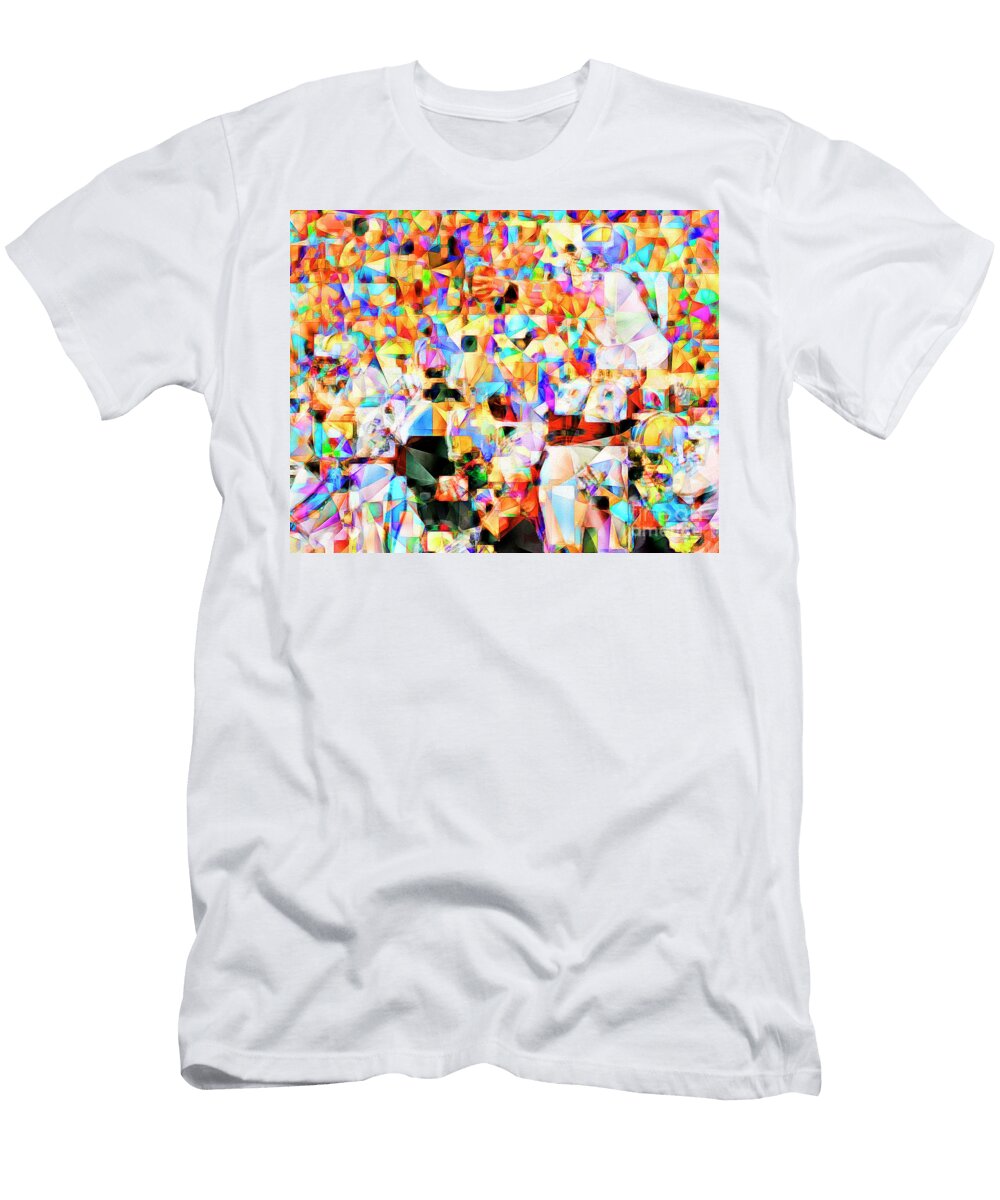 The Football Longest Yard in Abstract Cubism 20170328 Wingsdomain Art and Photography T-Shirt