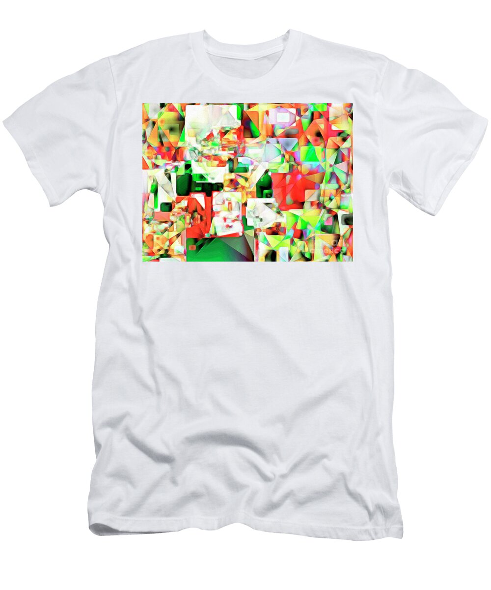 The Football Quarterback in Abstract Cubism 20170328 Wingsdomain Art and Photography T-Shirt