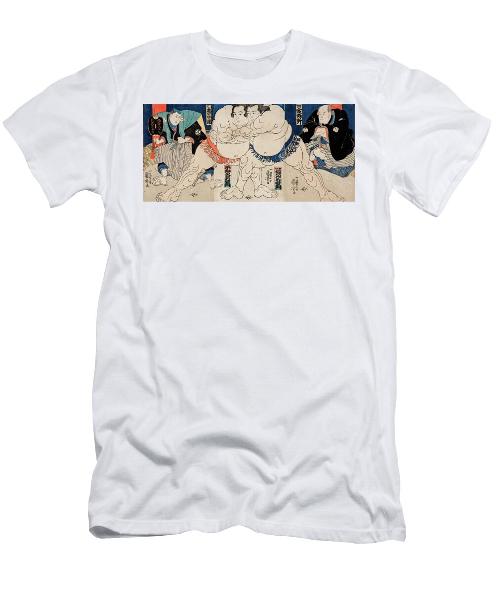 The Sumo Wrestlers Utagawa Kuniyoshi T-Shirt