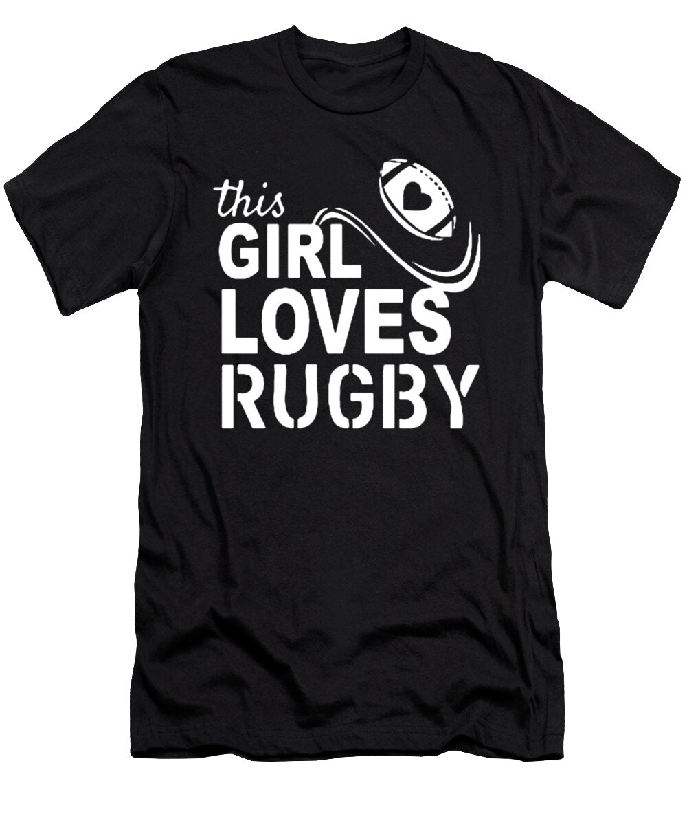 This Girl Loves Rugby Tinh Tran Le Thanh T-Shirt
