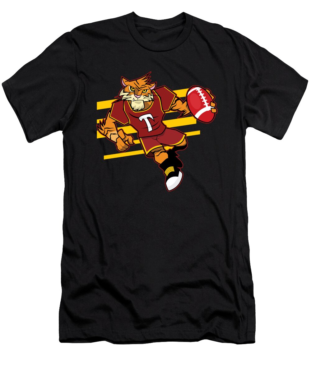 Tiger Rugby Player American Football Rugby Team Gift Thomas Larch T-Shirt
