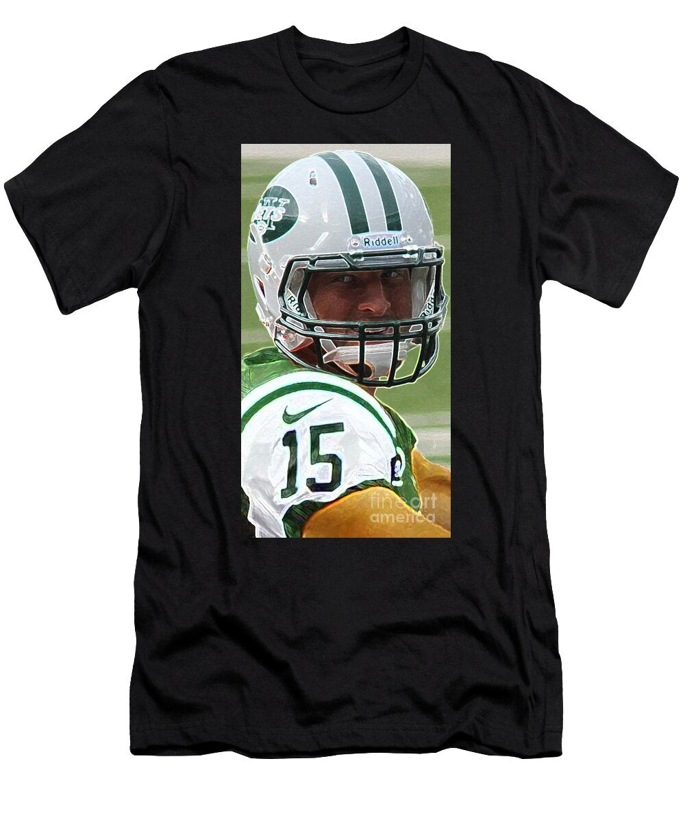 Tim Tebow Art Deco New York Jets Lee Dos Santos T-Shirt