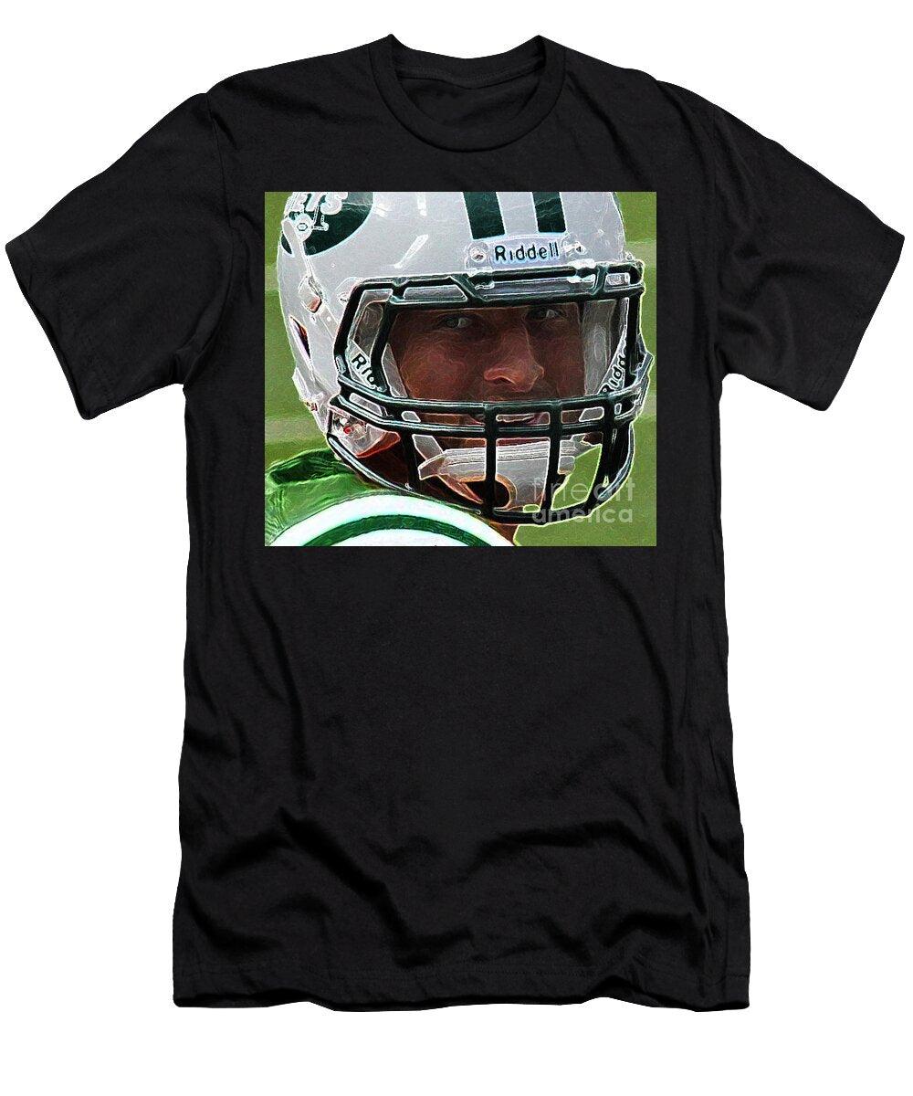 Tim Tebow Art Deco Close Up New York Jets Lee Dos Santos T-Shirt