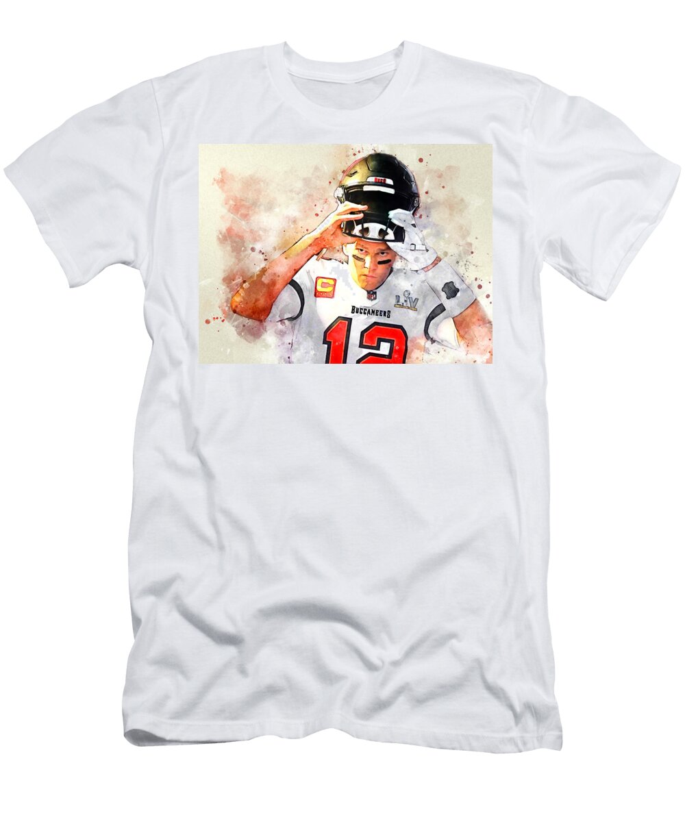 Tom Brady Bucs Helmet John Farr T-Shirt