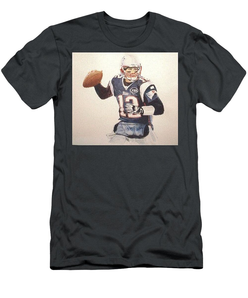 Tom Brady Passing Dan Mccole T-Shirt