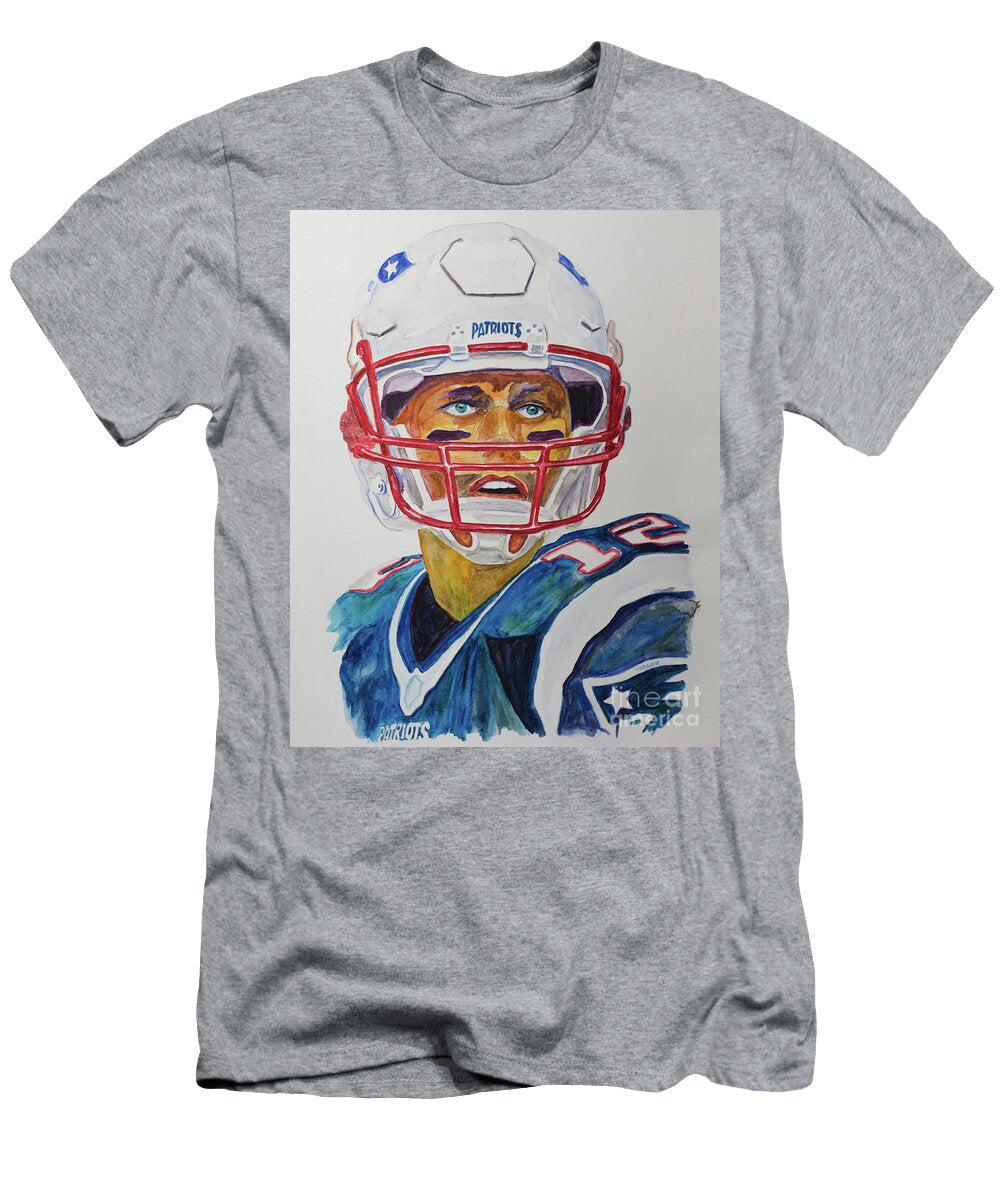 Tom Brady Portrait Robert Yaeger T-Shirt