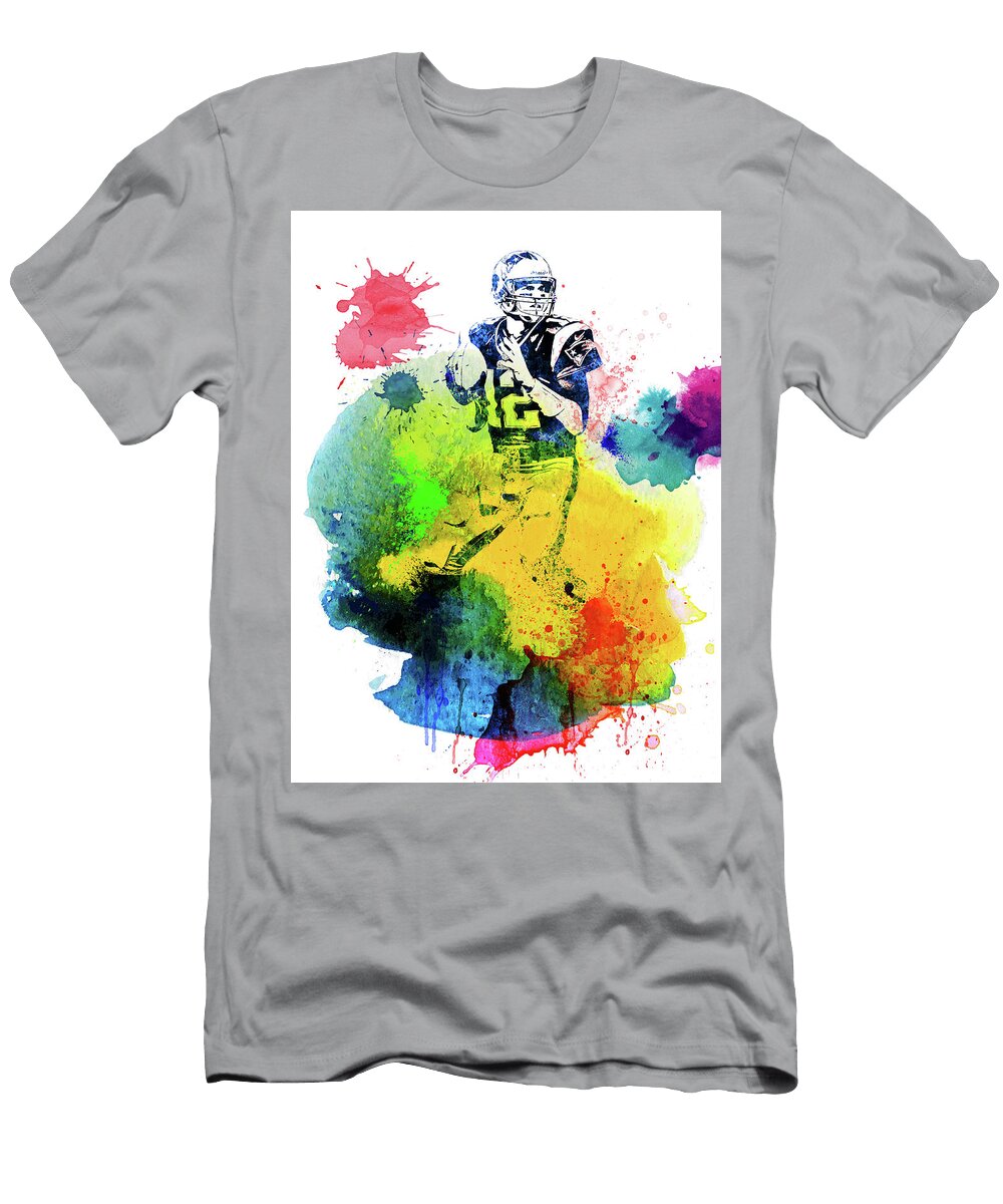 Tom Brady Watercolor I Naxart Studio T-Shirt
