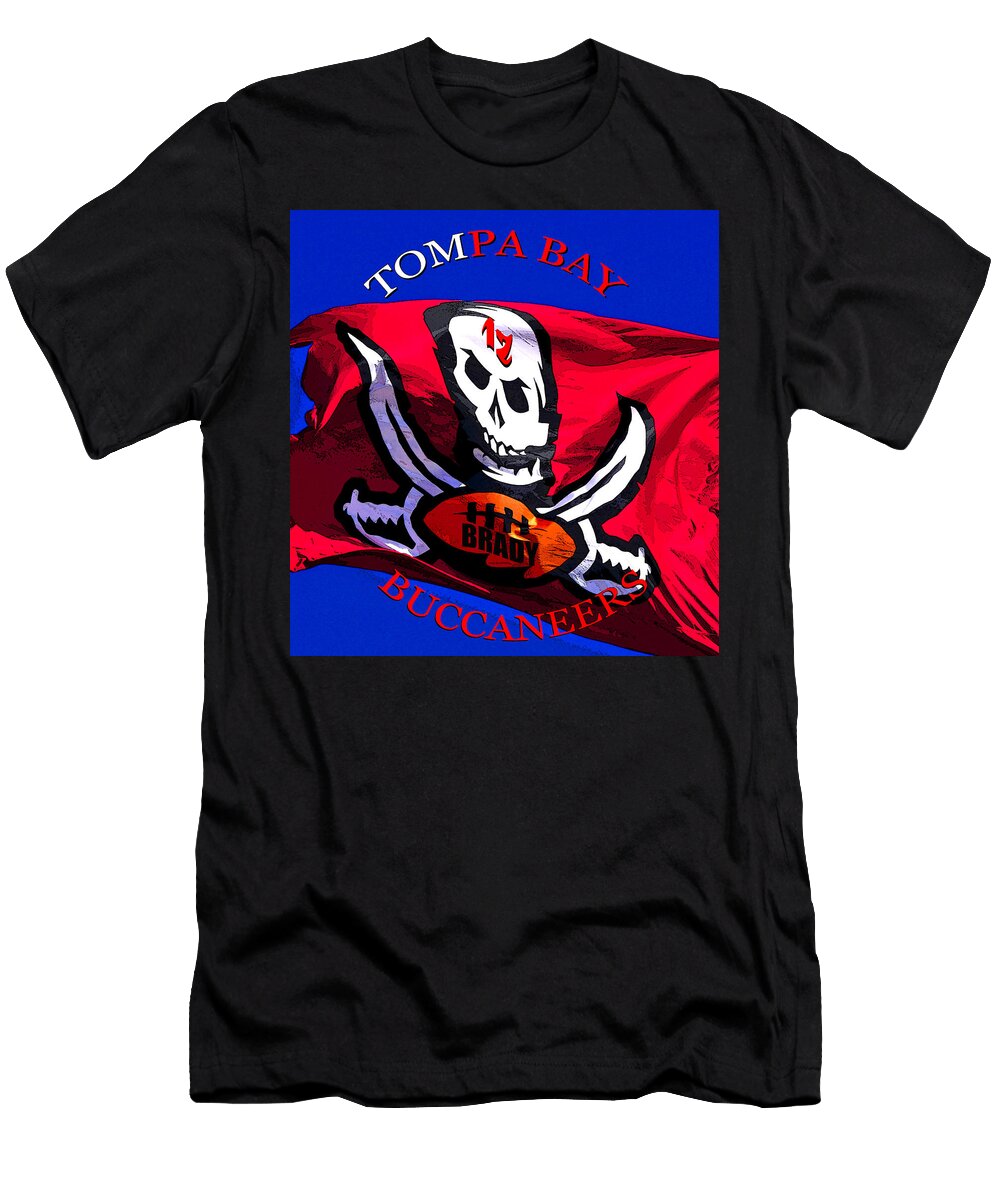 Tompa Bay Bucs Design 12 Tom Brady David Lee Thompson T-Shirt