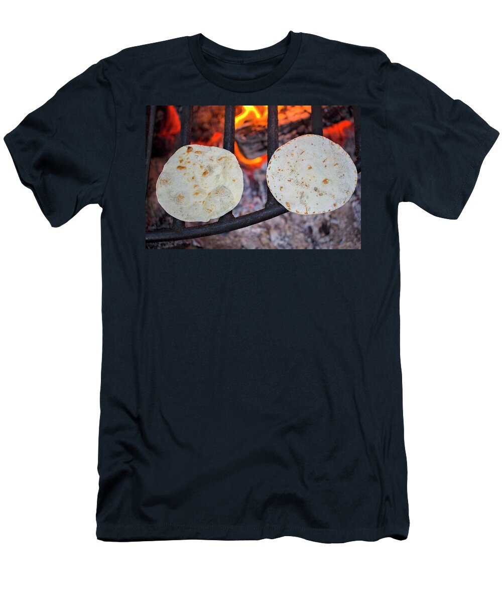 Tortillas on a Fire Grate Tina Engel T-Shirt
