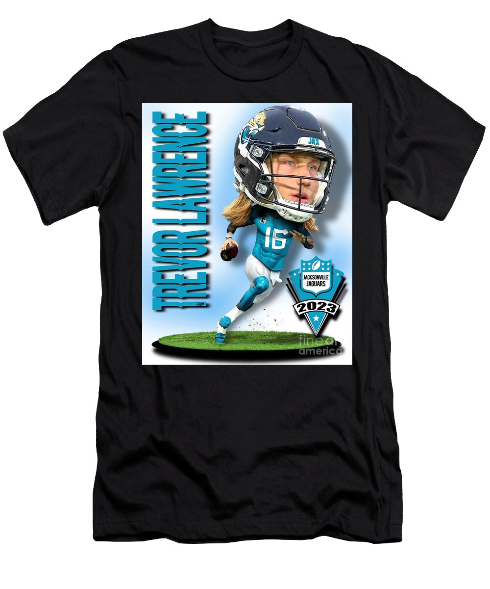 Trvor Lawrence Jacksonville Jaguars Bobble Head 1 Robert Williams T-Shirt