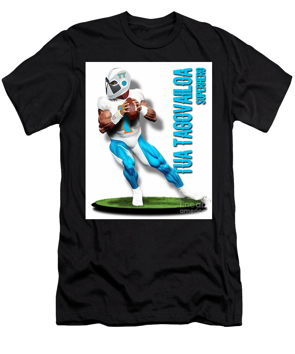 Tua Tagovailoa Superhero 1a Robert Williams T-Shirt