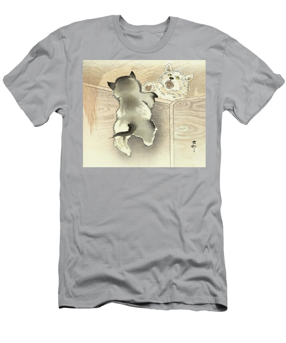 Two Playing Dogs 1930 Ohara Koson T-Shirt