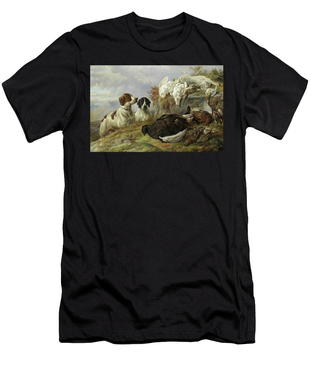 Two Pointers with Dead Game in a Highland Landscape Charles Jones T-Shirt