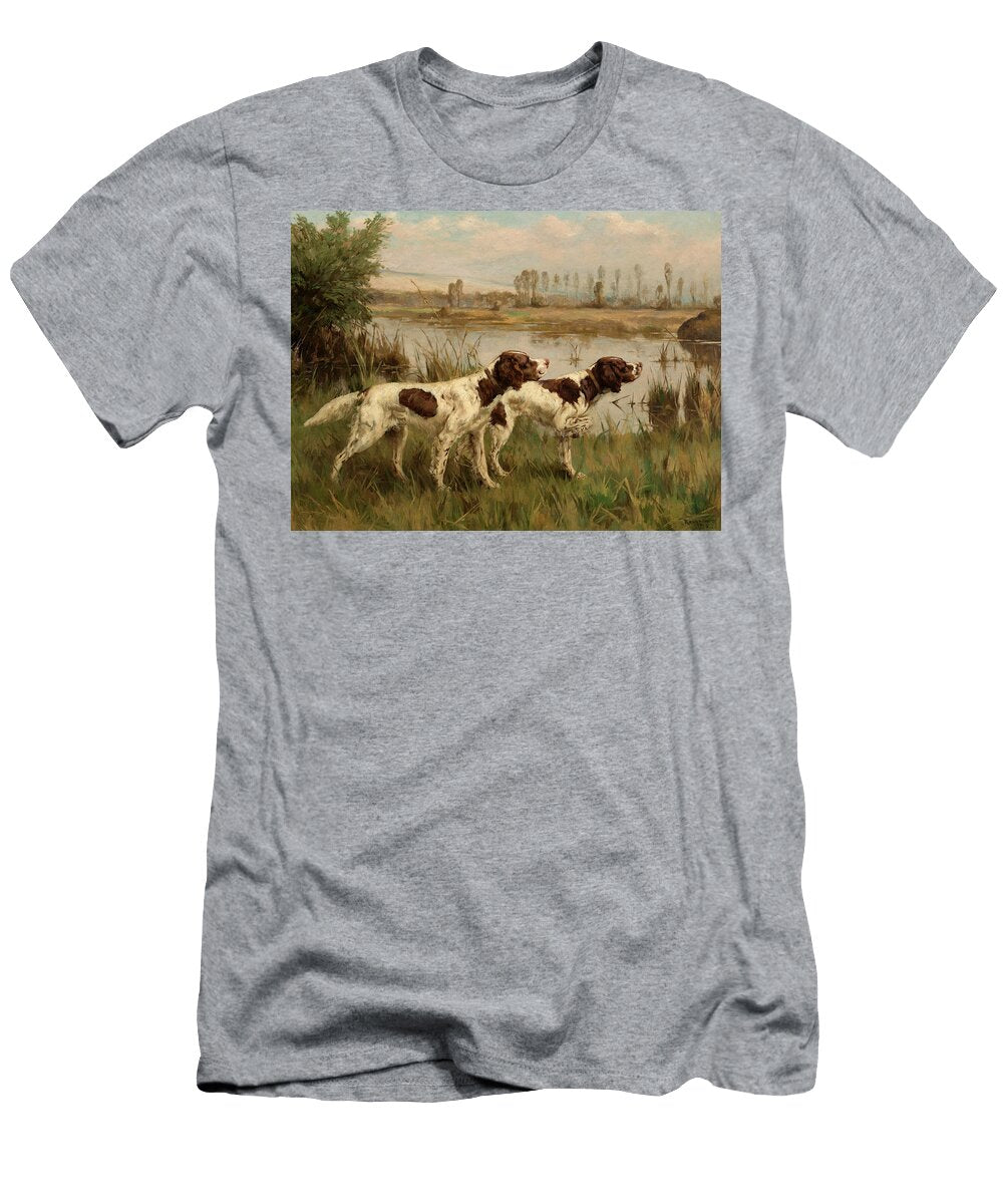 Two Setters By a River Percival Leonard Rosseau T-Shirt