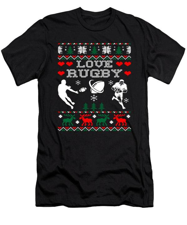 Ugly Love Rugby Christmas Sweater Tinh Tran Le Thanh T-Shirt