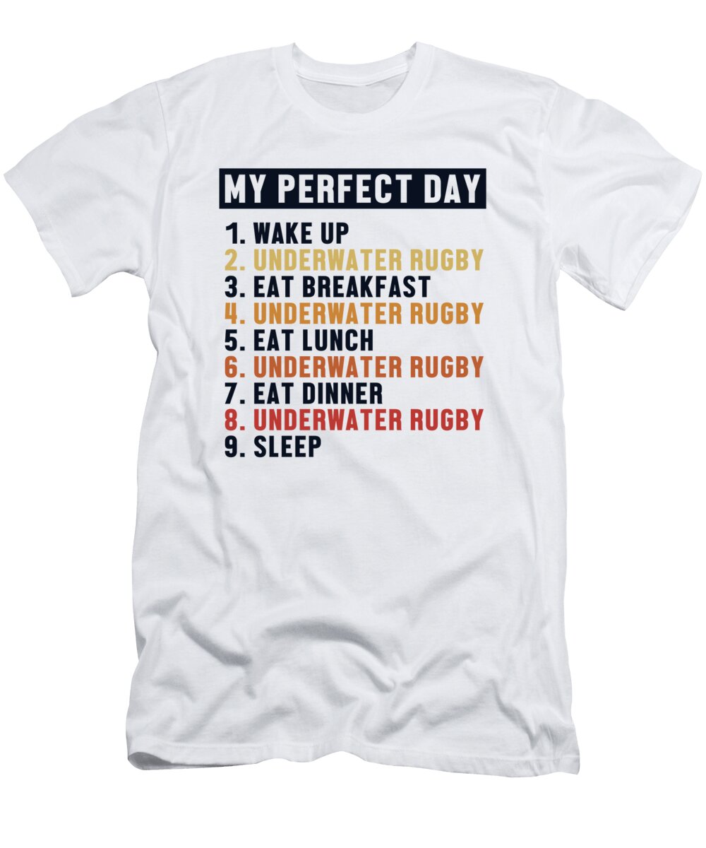 Underwater Rugby Perfect Day Uw Rugby Uwr Underwater Rugby Marco Rothe T-Shirt