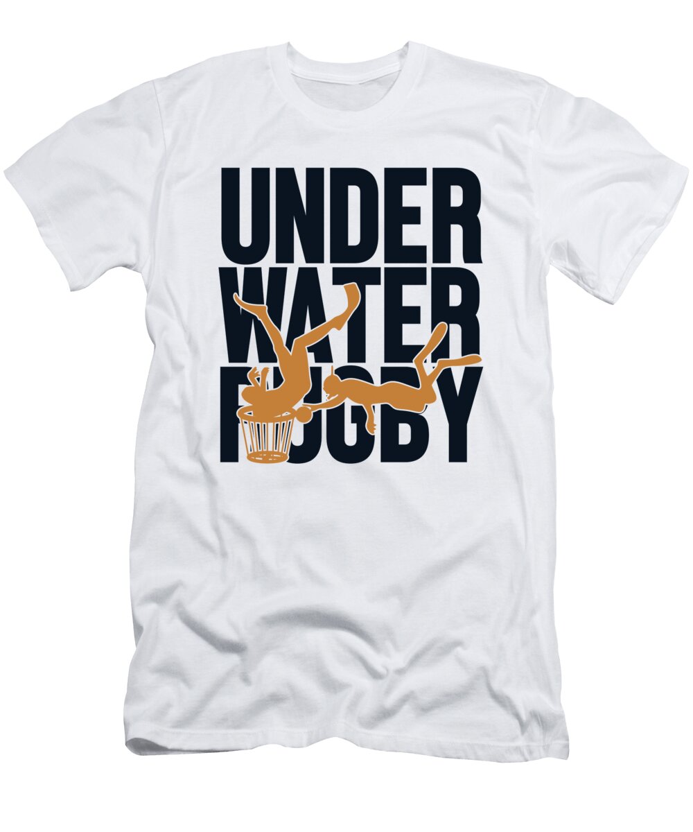 Underwater Rugby Silhouette Uwr Scuba Diver Underwater Rugby Marco Rothe T-Shirt
