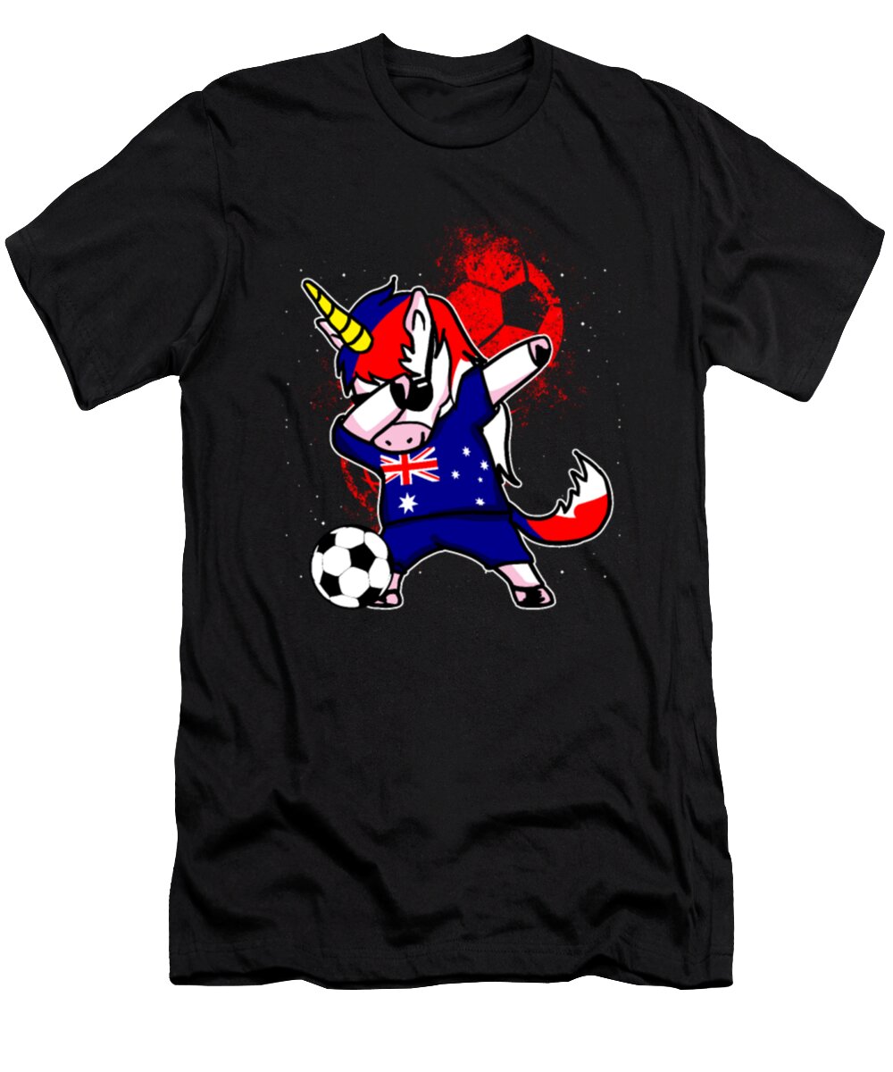 Unicorn Dabbing Australia Soccer Tinh Tran Le Thanh T-Shirt